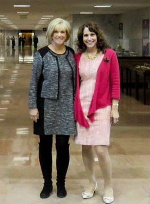 Dr. Nancy Cappello and Joan Lunden on Capitol Hill advocating for a National Standard of Dense Breast Tissue Reporting