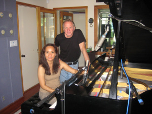 Lynn Yew Evers with Will Ackerman in his Studio in Vermont