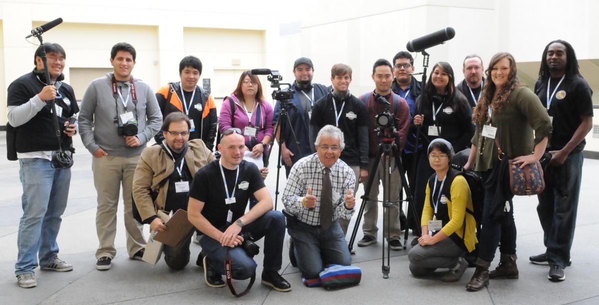 Student Film Crew With Advisors at SMPTE 2013 Annual Technical Conference & Exhibition