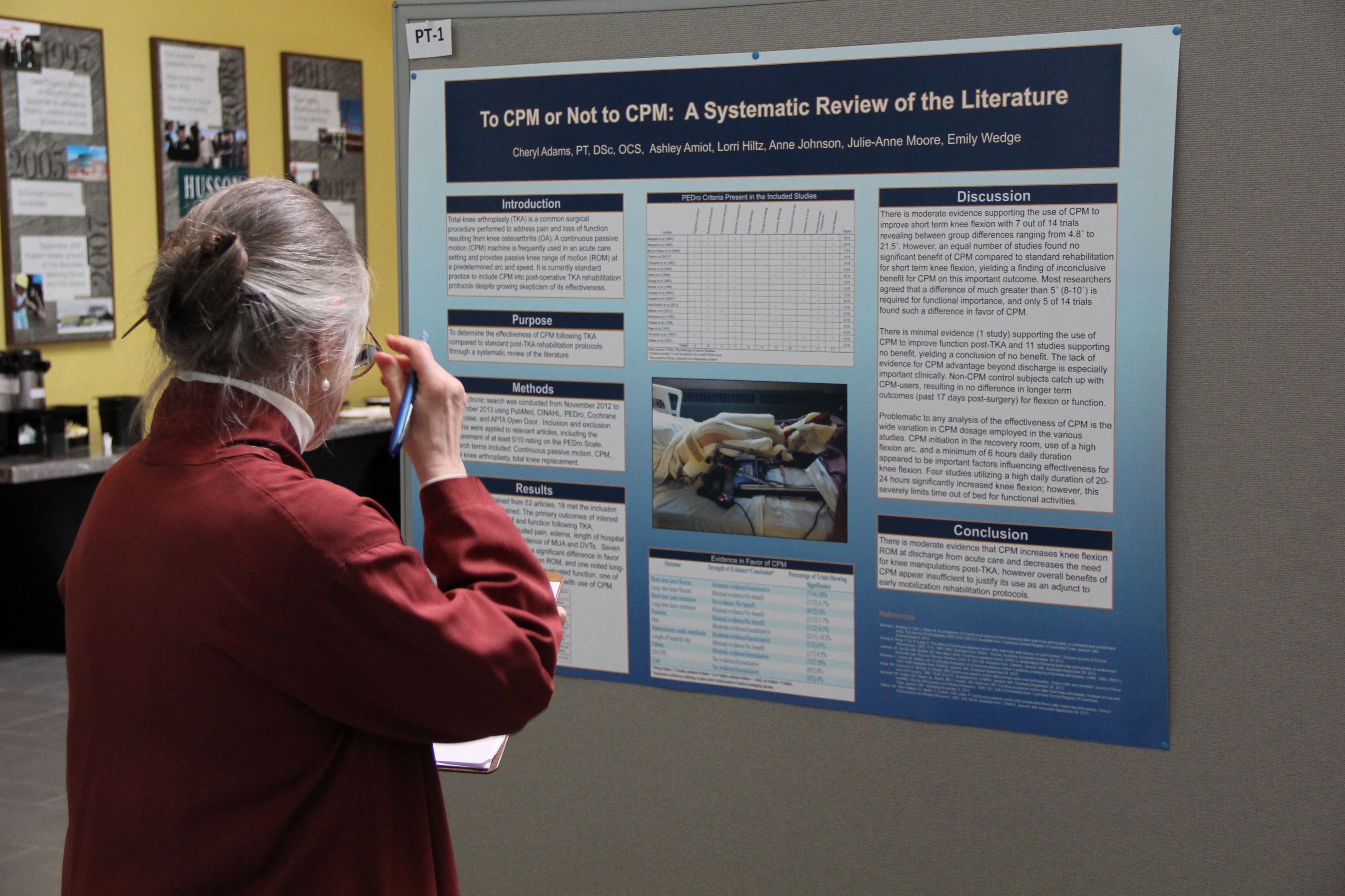 Husson University Associate Professor Sandip Wilson, Ph.D. was one of the judges at last year's Research and Scholarship Day event.