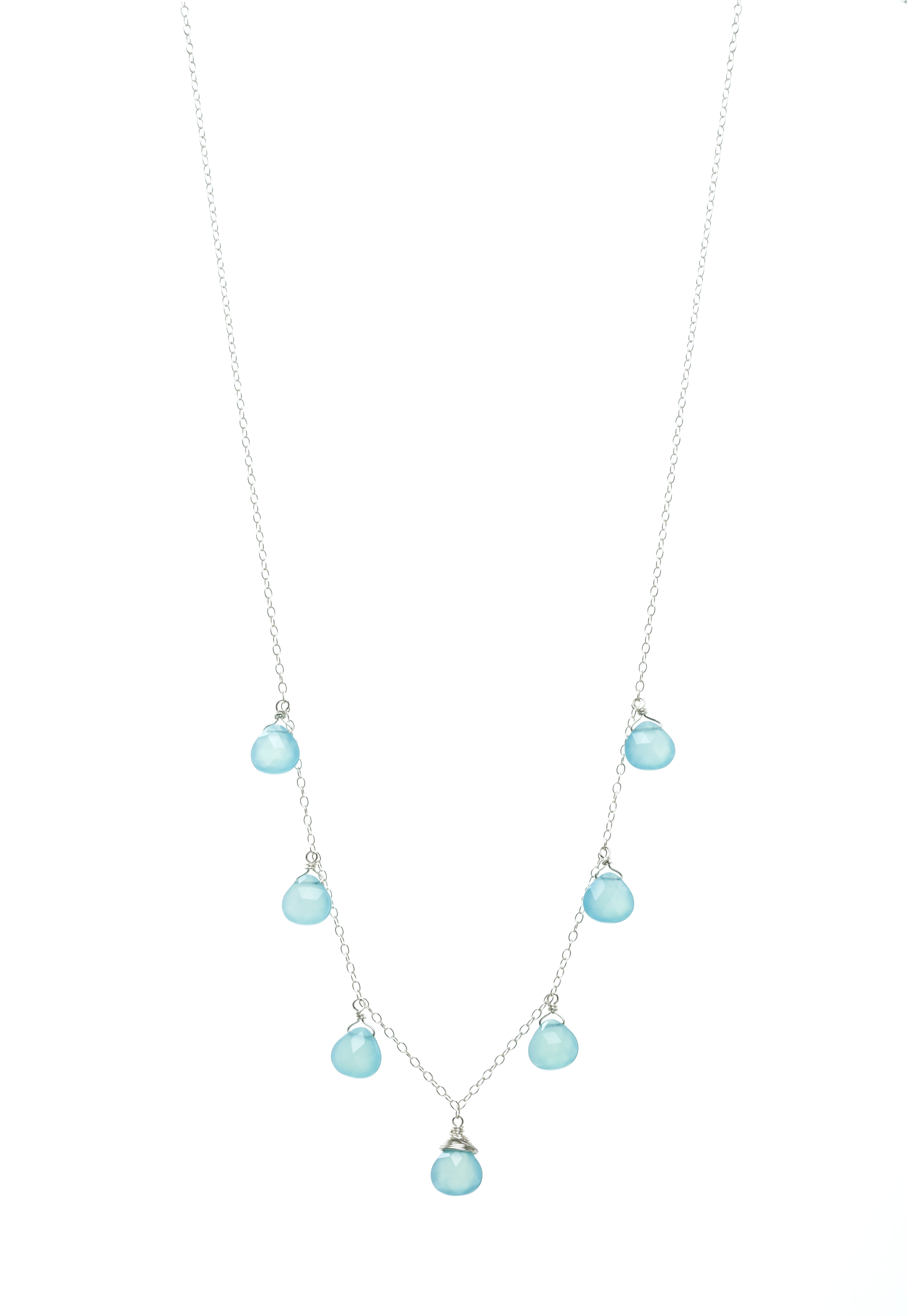 Peruvian Chalcedony Sterling Silver Necklace