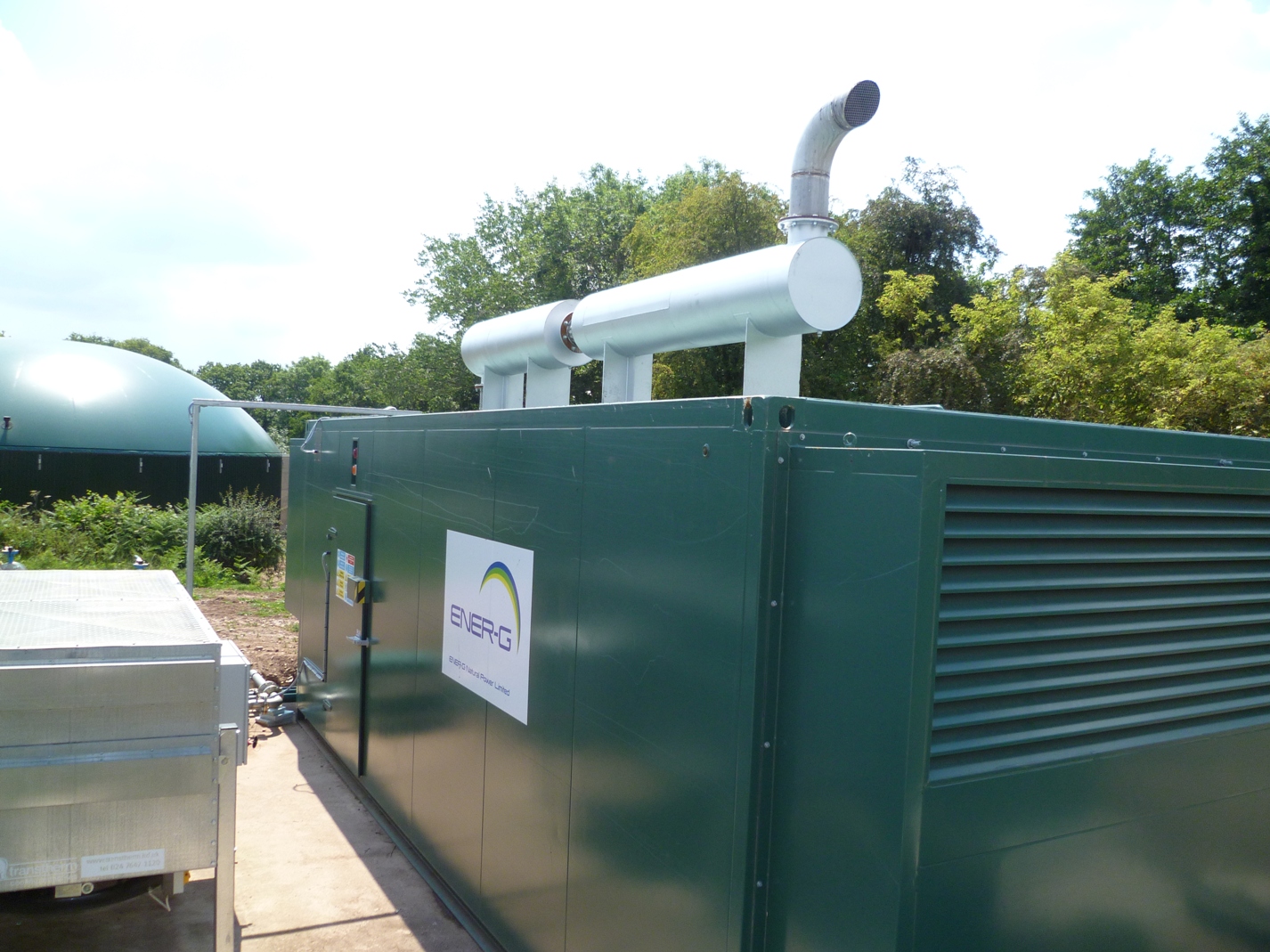 ENER-G biogas CHP facility on-farm