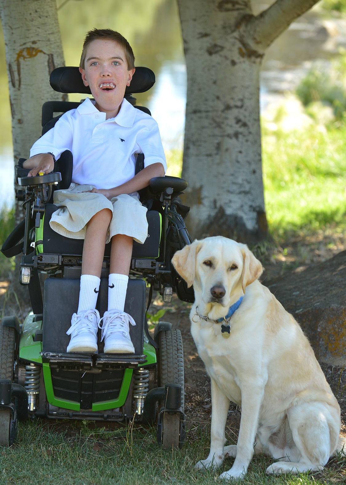 Danny and his Service Dog, Lake