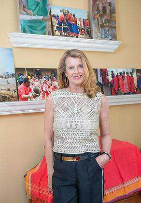 Teri Gabrielsen in Home Office, Images of Maasai