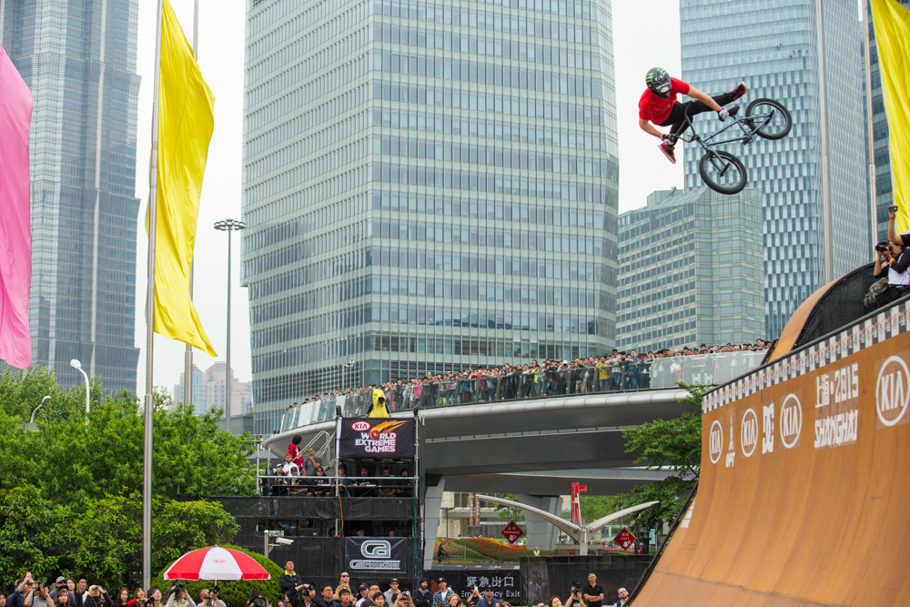Monster Energy's Vince Byron Wins BMX Vert Contest at the KIA World Extreme Games in Shanghai