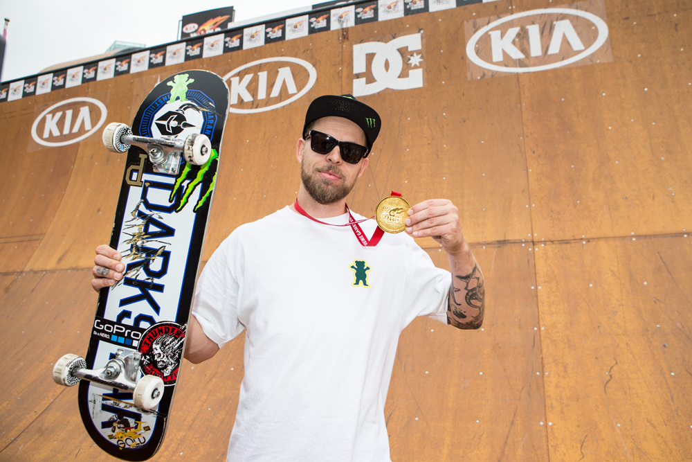 Monster Energy's Pierre Luc Gagnon Wins Skate Vert Contest at the KIA World Extreme Games in Shanghai