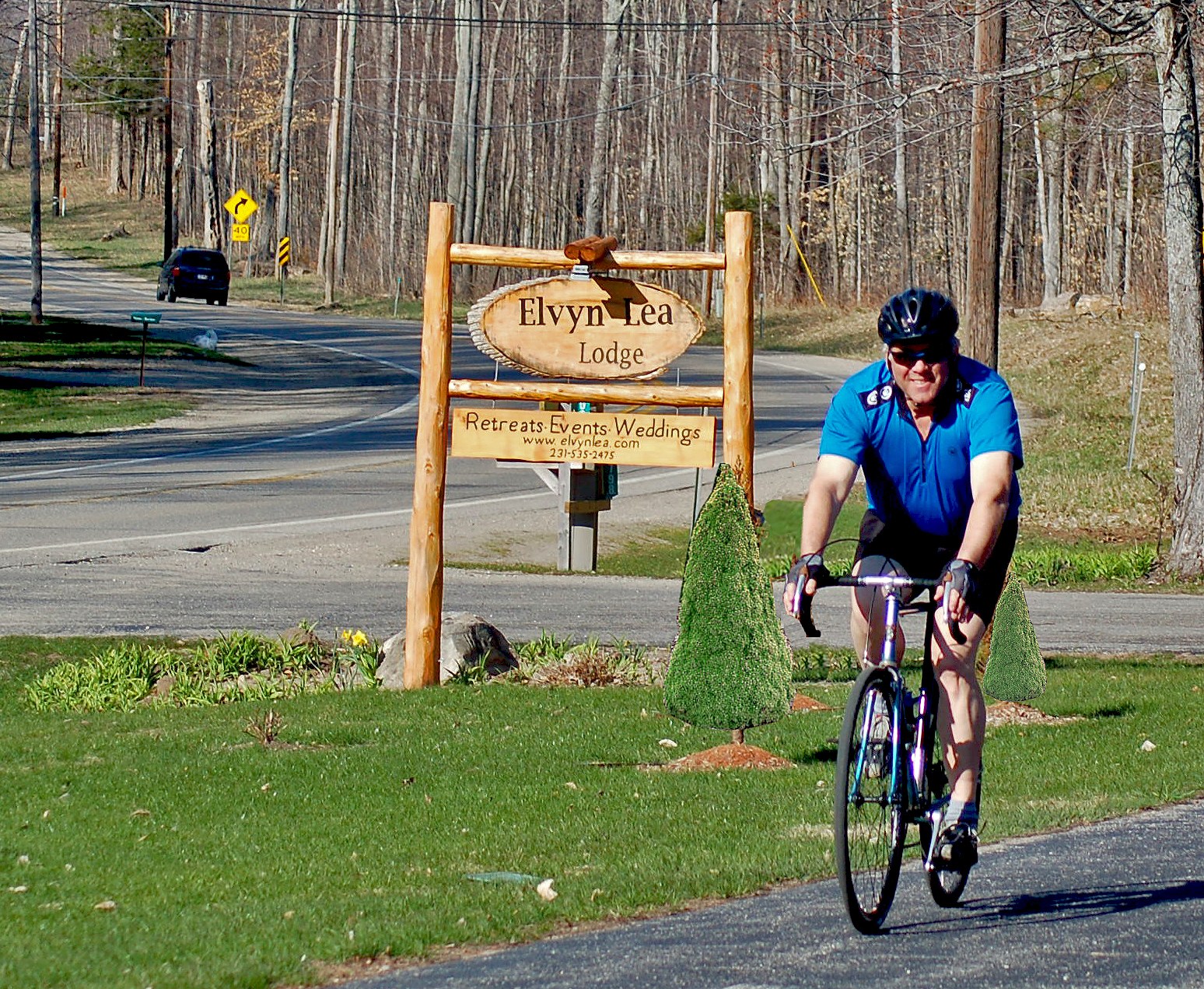 The scenic roads and trails of northern Michigan are perfect for cycling.