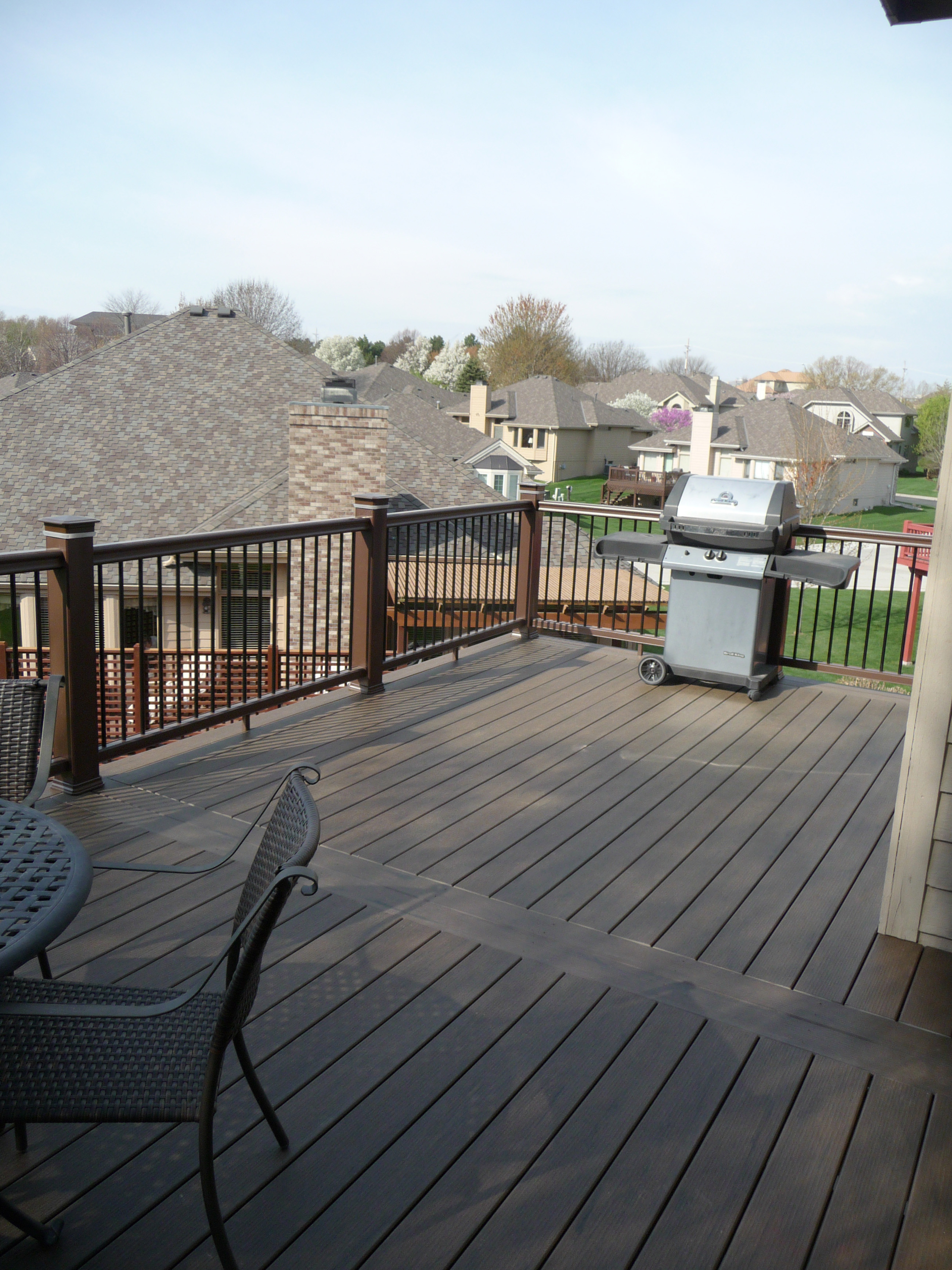 The family plans to keep grilling and were planning a party to celebrate their new TimberTech Legacy deck.