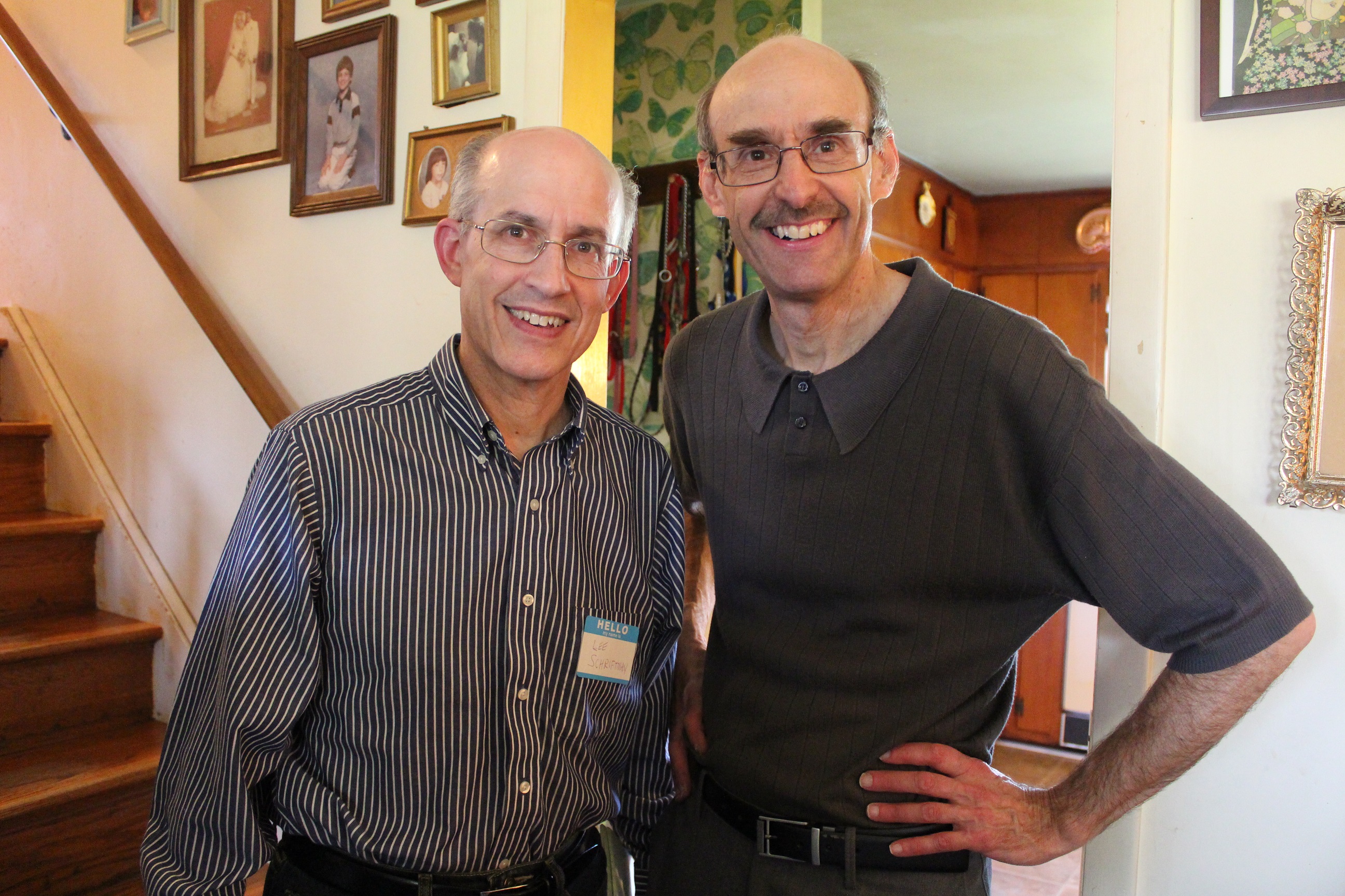 Lee Schriftman (L) with his brother, author and filmmaker Ross Schriftman (R) attend the My Million Dollar Mom launch party April 18th in Maple Glen, Pa.