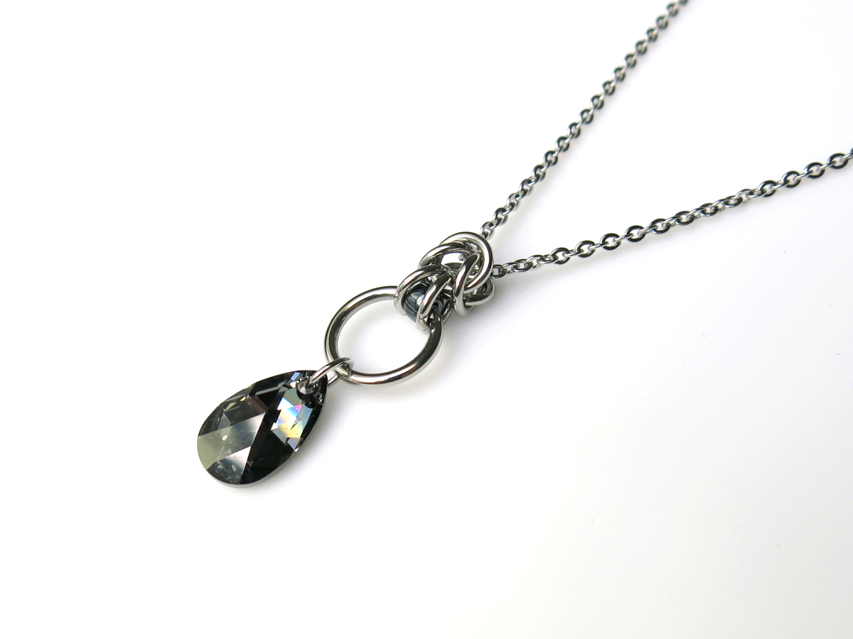 Alyce n Maille's Silver Night Pendant as gifted