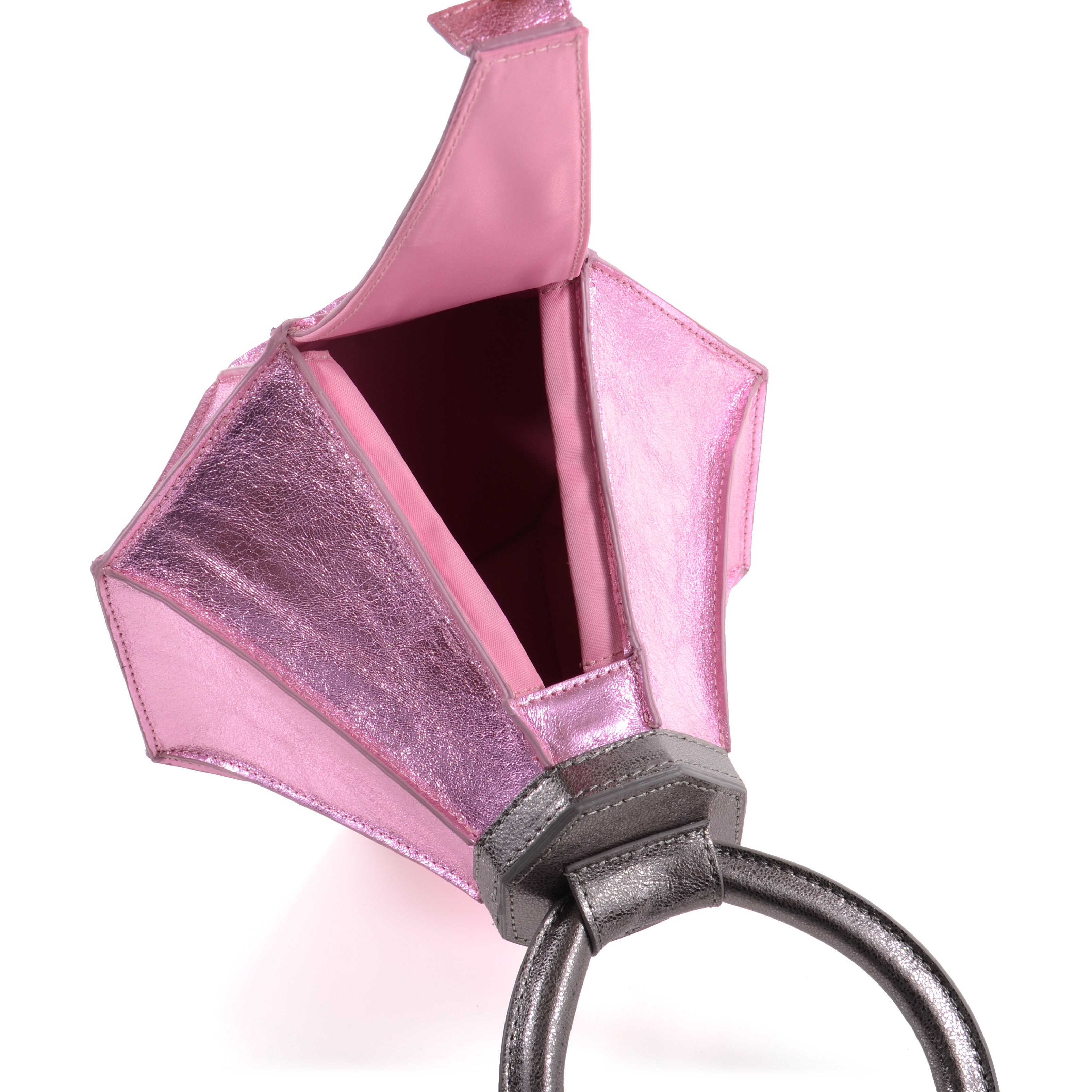 Homanz Pink Diamond Ring Handbag Opening