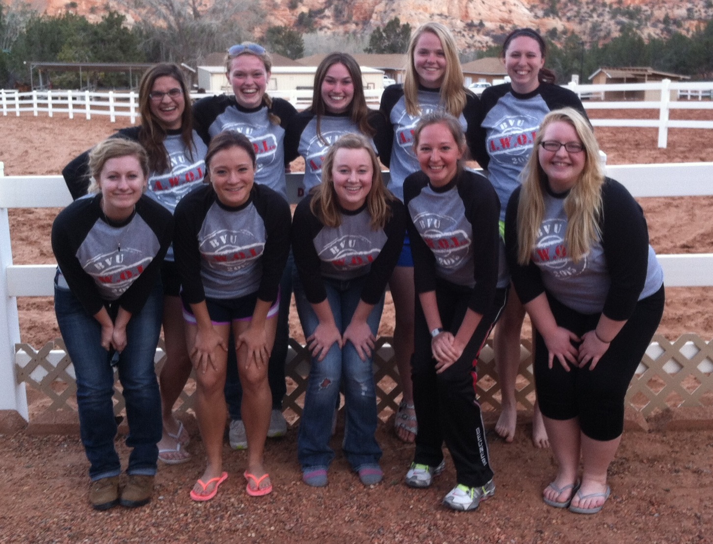 BVU students who participated in the AWOL animal advocacy trip in Kanab, Utah