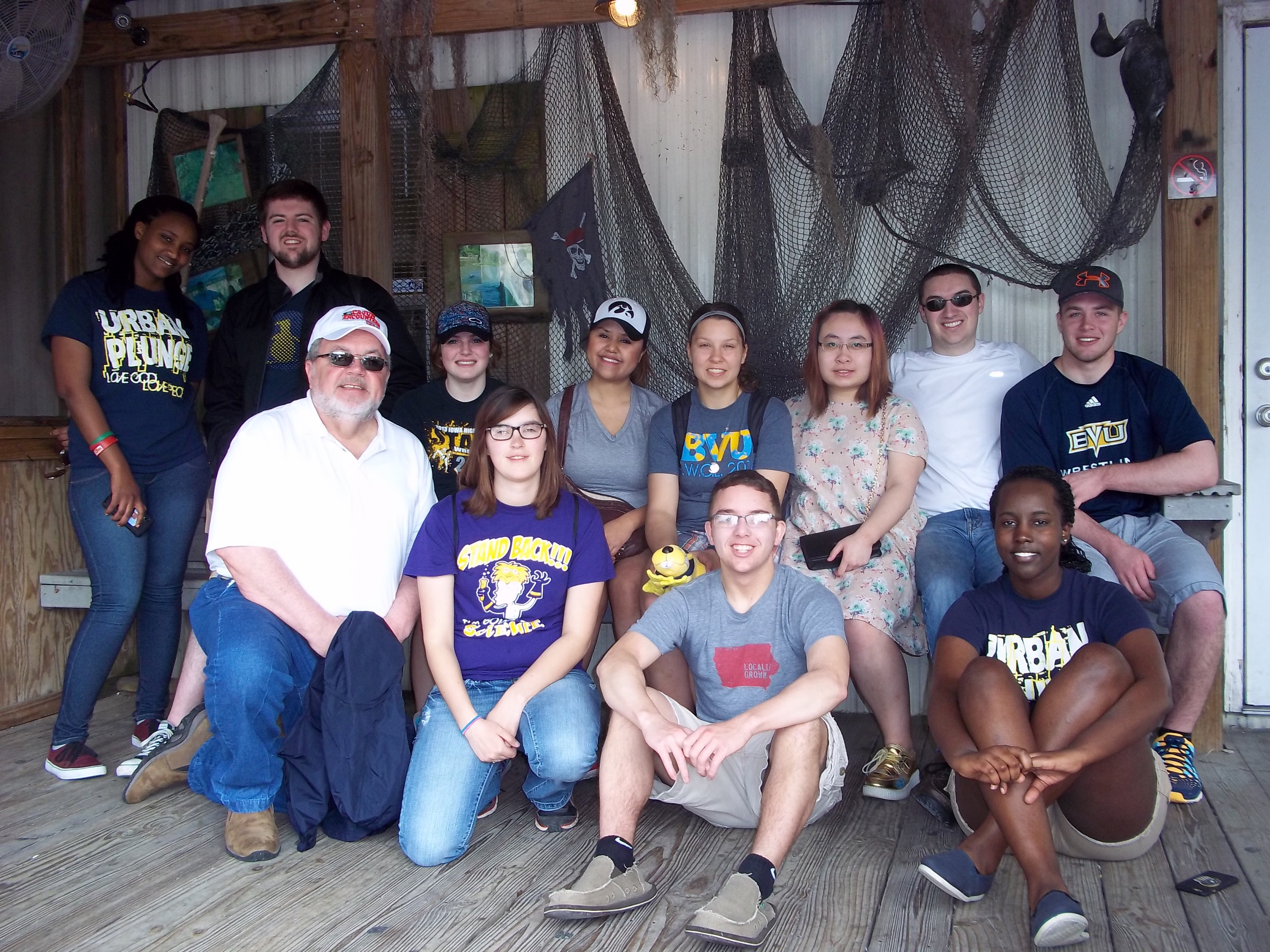 BVU students who participated in the AWOL post-disaster aid trip in New Orleans