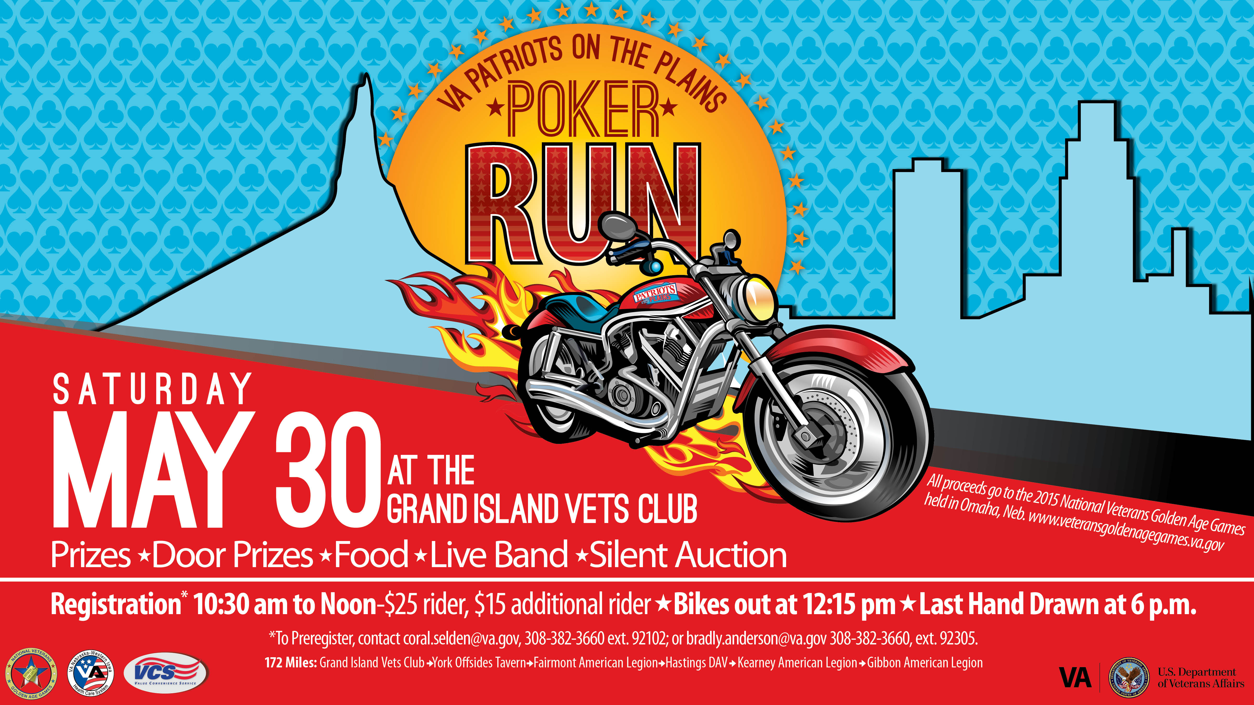 Poker Run Fundraiser to Benefit National Veterans Golden Age Games
