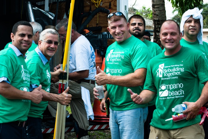 Thumbs up to Rebuilding Together Broward from the Rapid Response Team for their dedication and service to the Community.