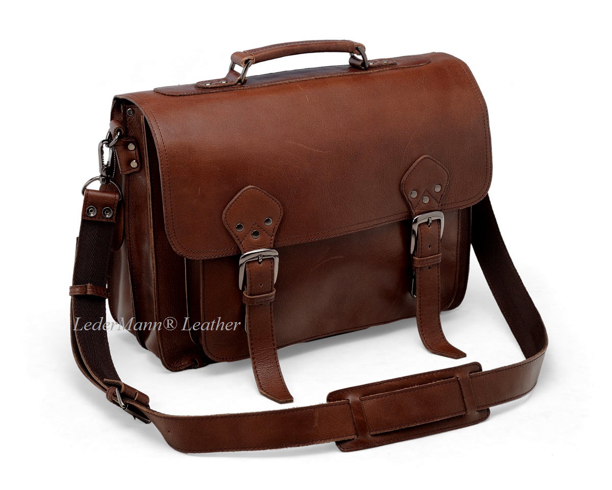 Bridle Leather Briefcase Satchel Bag