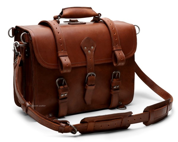 Rugged Leather Briefcase for Men