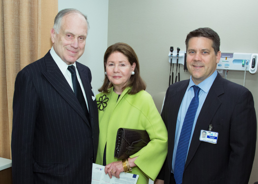 Ronald S. Lauder and Jo Carole Lauder with Joseph Sweeny, MD, Medical Director of the new Lauder Family Cardiovascular Ambulatory Center.