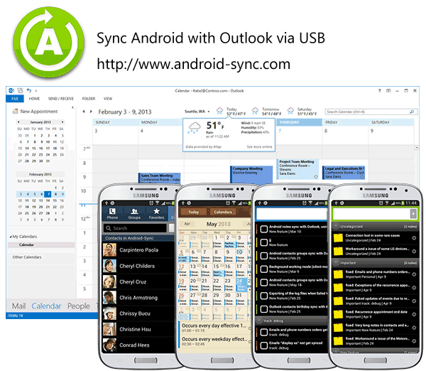 Sync Outlook with Samsung Galaxy
