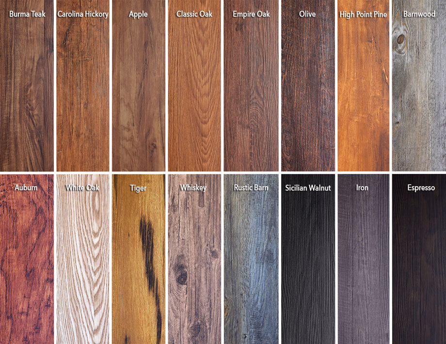 Trident Luxury Vinyl Flooring Swatches