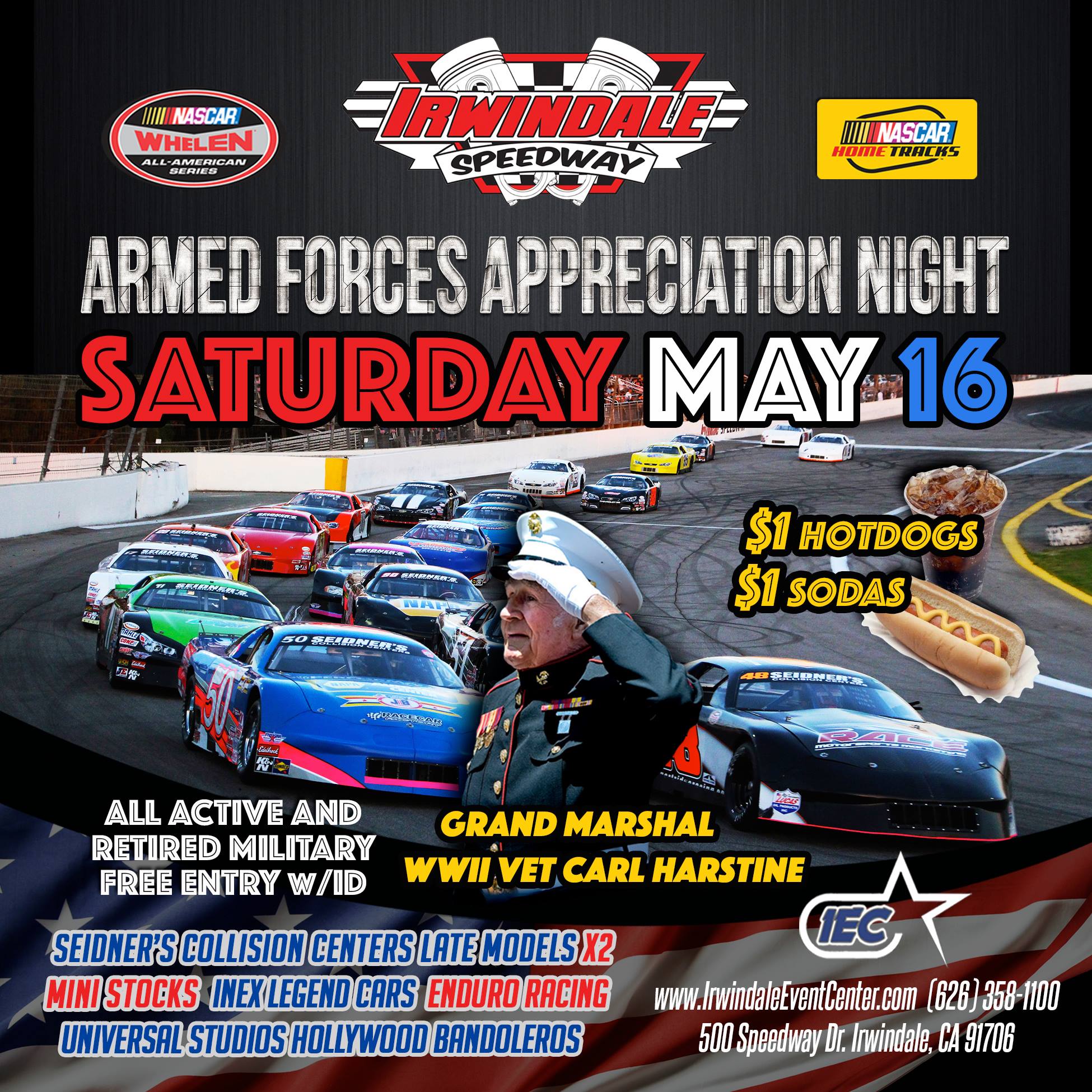NASCAR Armed Forces Appreciation Night at Irwindale Speedway