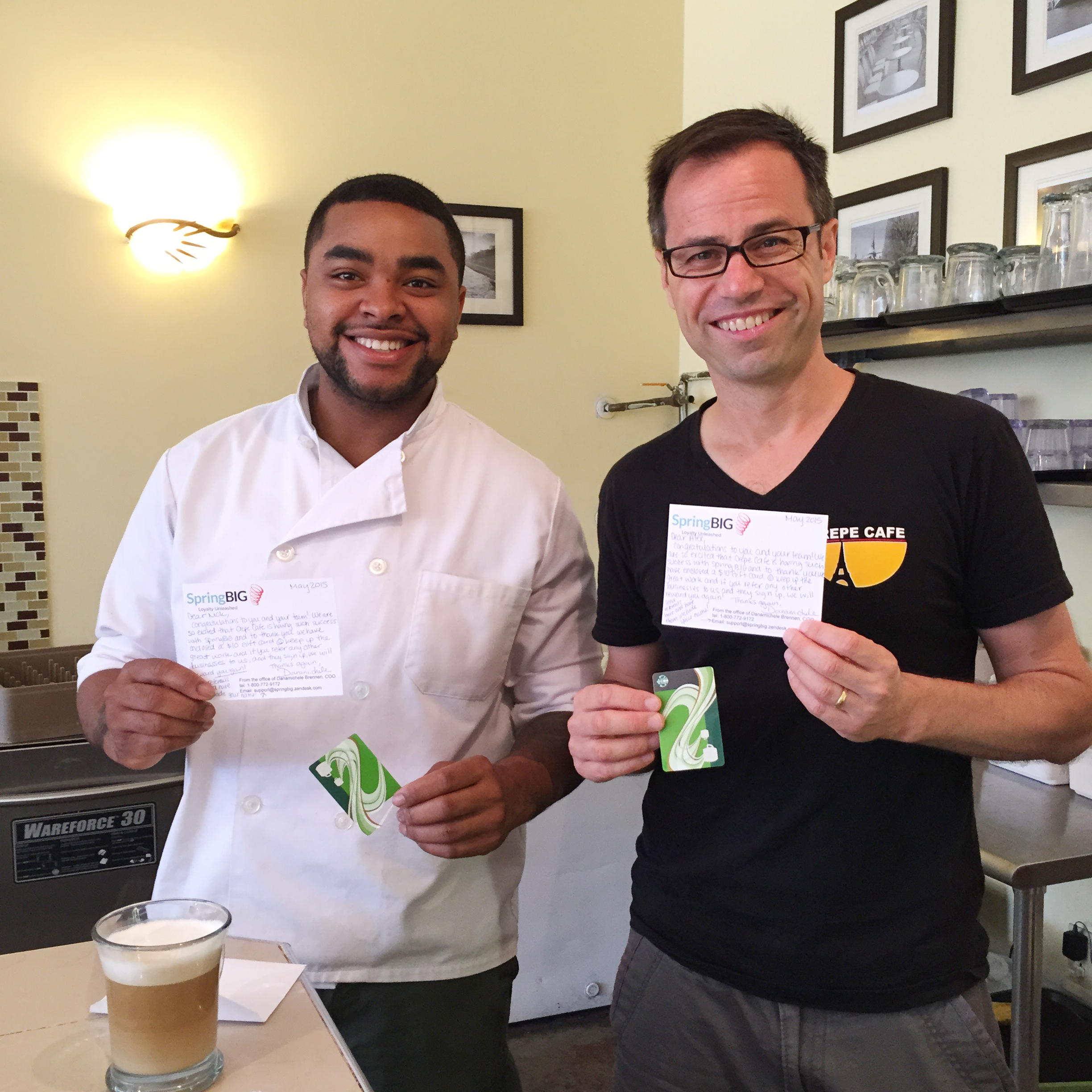 Crepe Cafe Master Chef Nick Sayles and Owner Alex Kalinic (Left to Right)