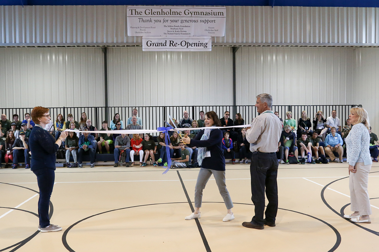 The Glenholme School celebrated the grand re-opening of its gymnasium amidst its annual Parents’ Weekend. Planning & Development Board members performed the ceremonial ribbon cutting.