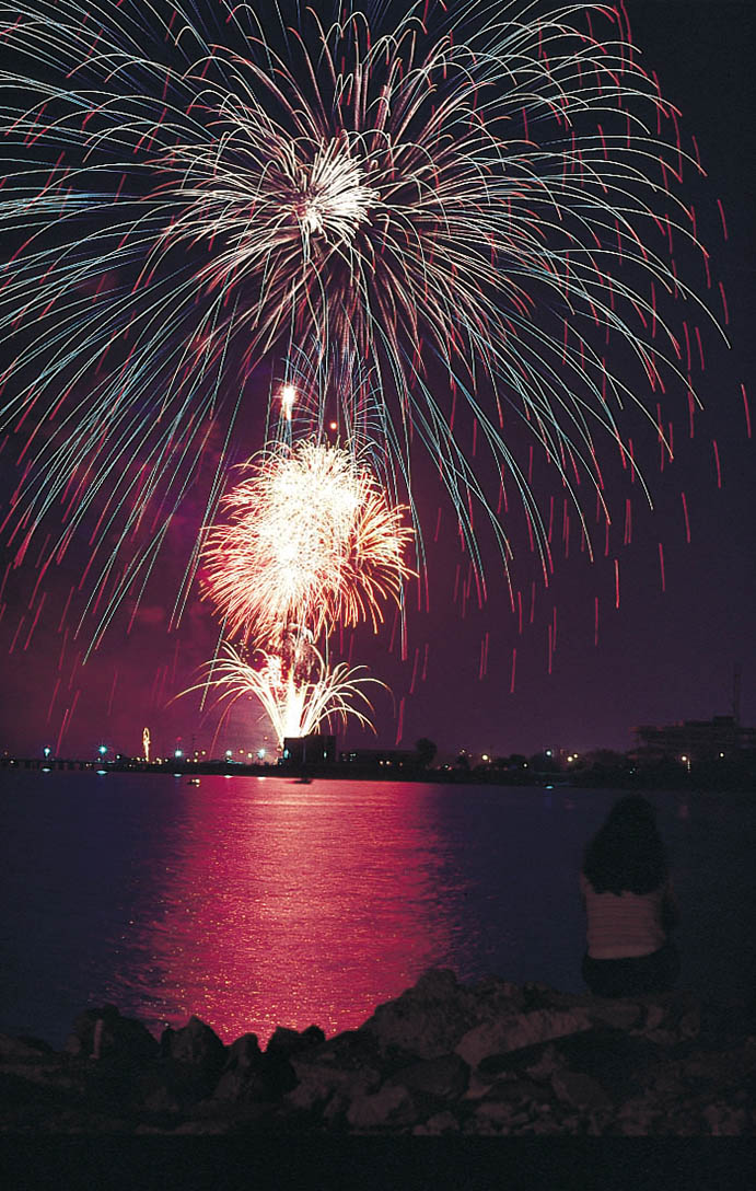 The annual Sertoma's Independence Day Celebration and Fireworks display over Pensacola Bay.