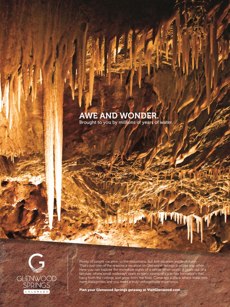 Millions of years of water formed Glenwood Caverns.