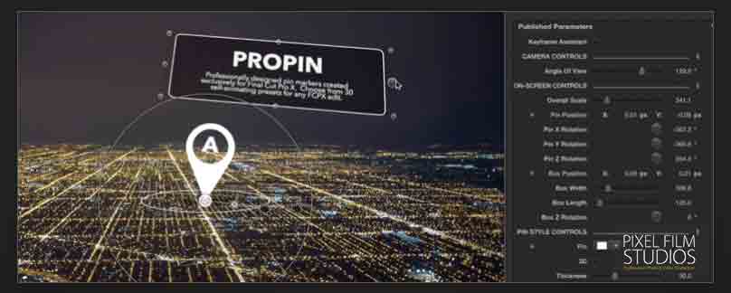 Apple Final Cut Pro X ProPin Plugin by Pixel Film Studios