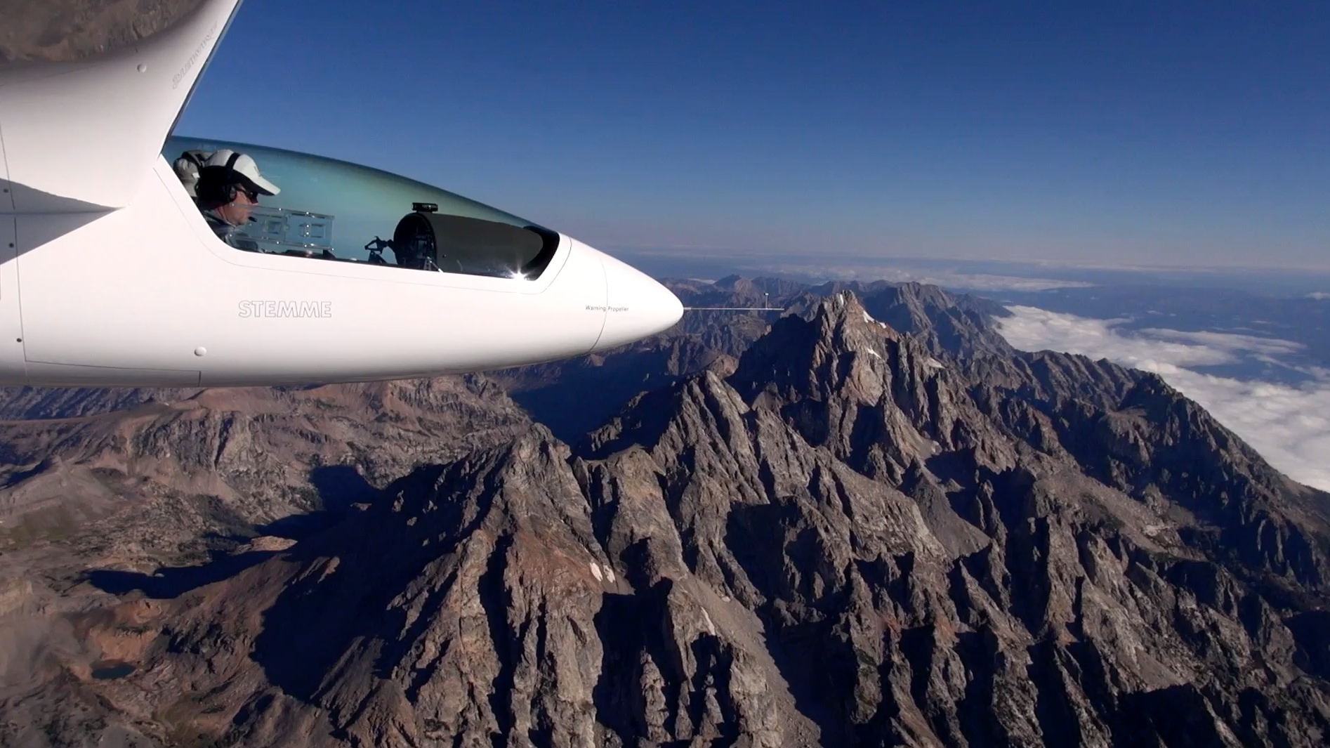 Filmmakers Mike Abernathy and Matthew Murray film the Grand Tetons for CLOUDSTREET: SOARING THE AMERICAN WEST.