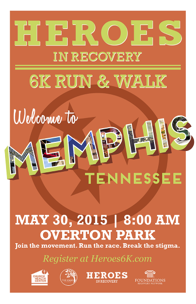 Heroes in Recovery 6k Run/Walk - May 30th in Overton Park