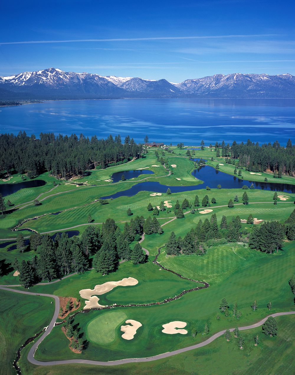 Next door to The Landing, Edgewood Golf Course offers golfing along the shores of Lake Tahoe.