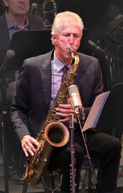 Tenor saxophonist, composer, and big band leader Bob Mintzer.