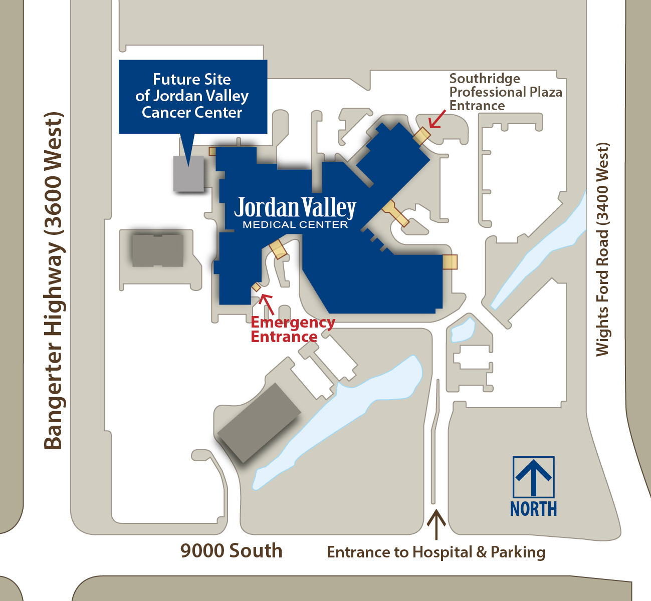 Jordan Valley Cancer Center Site Map
