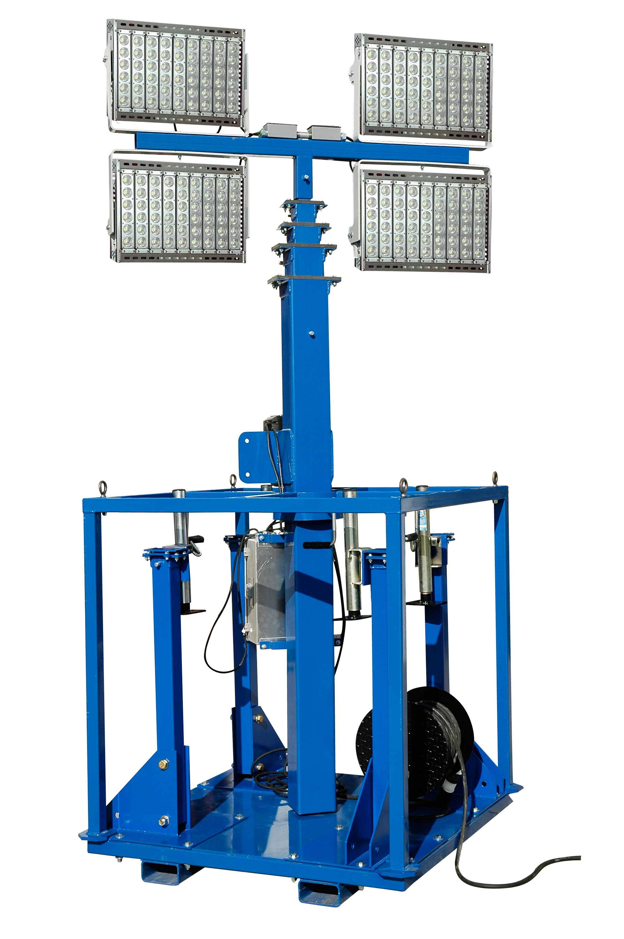 1600 Watt Manual Crank LED Light Plant on Skid Mount Frame
