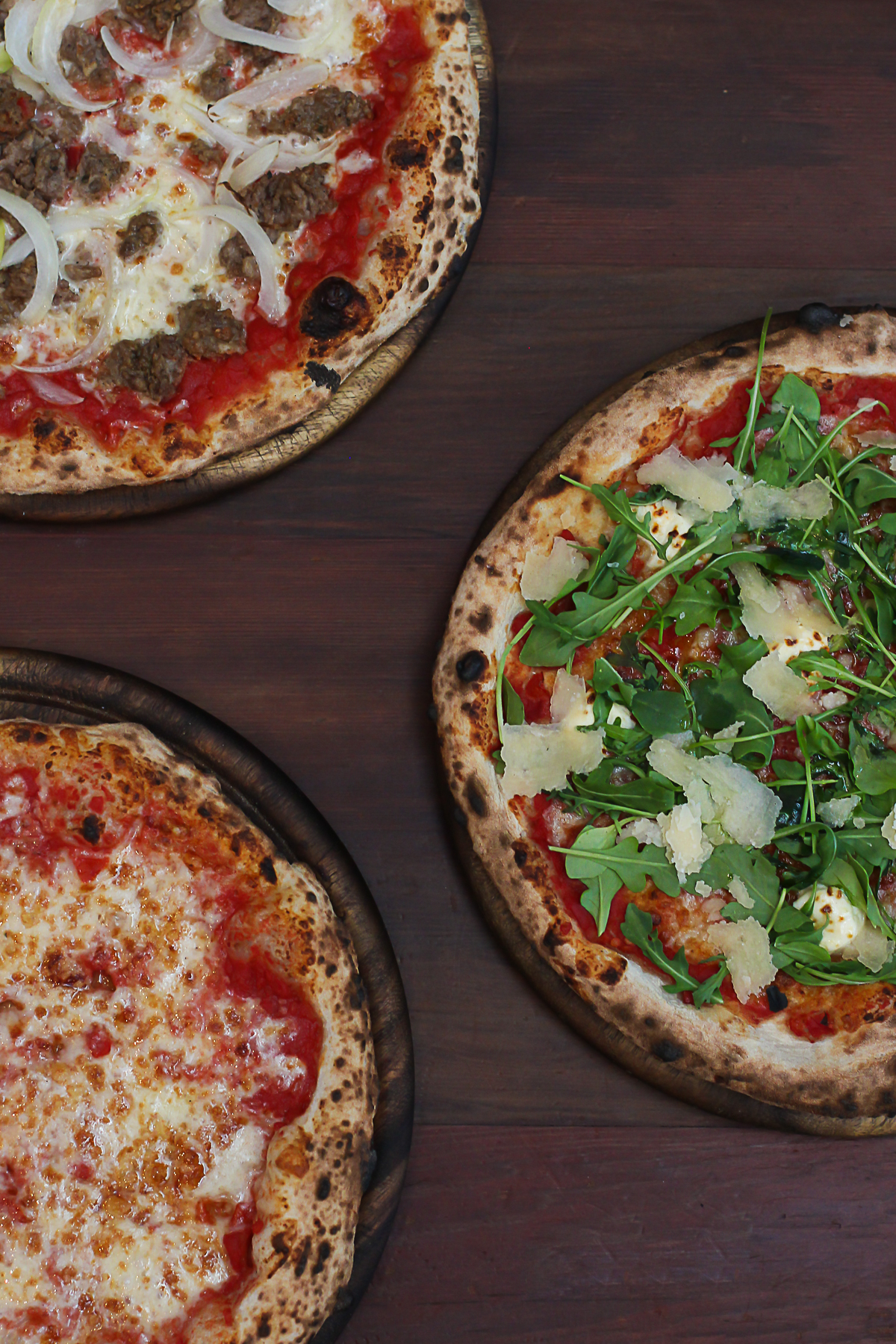 In the Food Garden, Ca’ Momi will offer three pizzas: Crumbled sausage and organic raw onion, four cheese, and arugula and mascarpone.