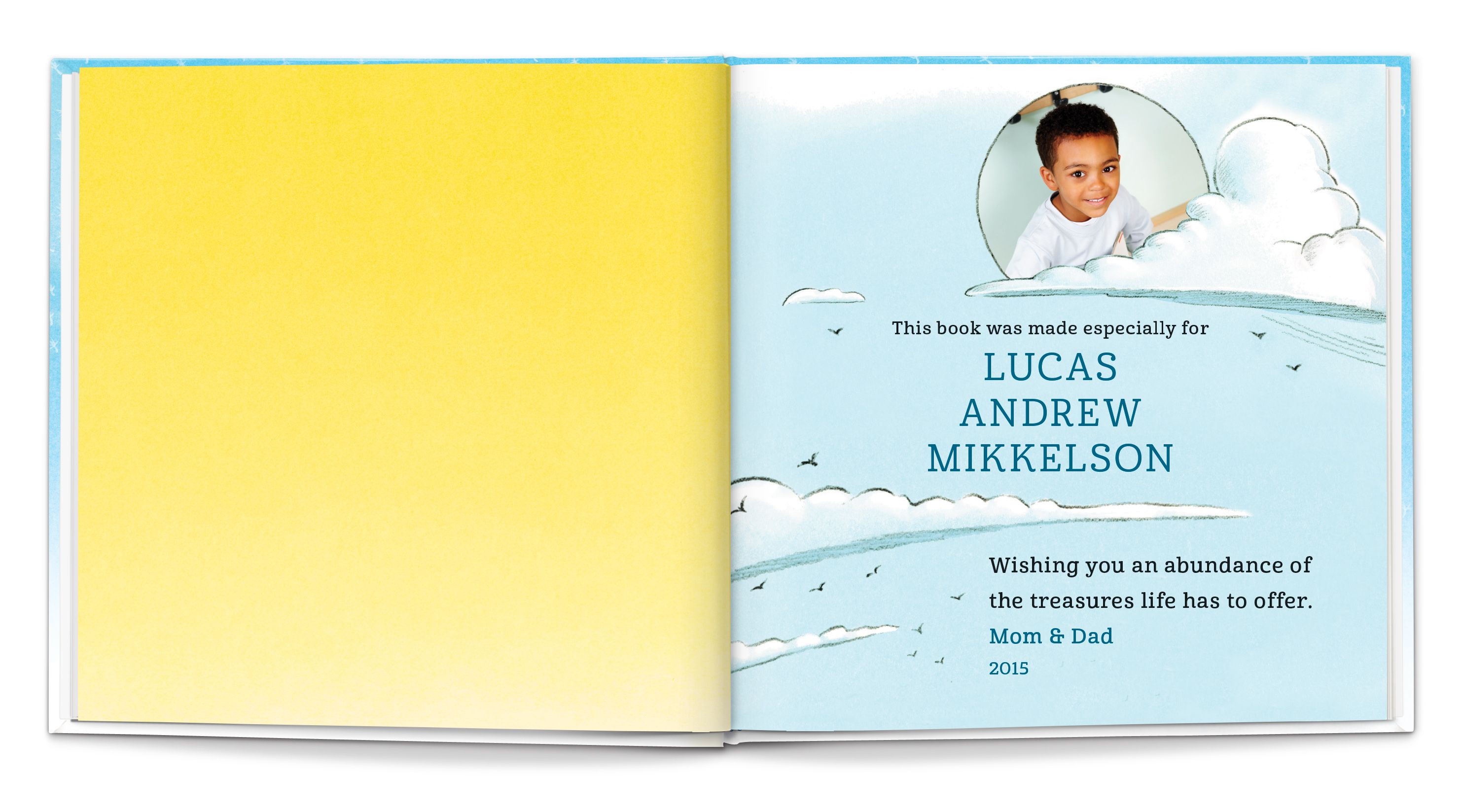 The personalized version of "I Wish You More" available at ISeeMe.com can even be customized with a photo on the dedication page.