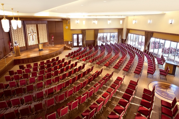 At the heart of the Church of Scientology Community Center is the L. Ron Hubbard Community Auditorium