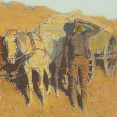 The Dry Camp, 1907, (detail), Frederic Remington, Sid Richardson Museum