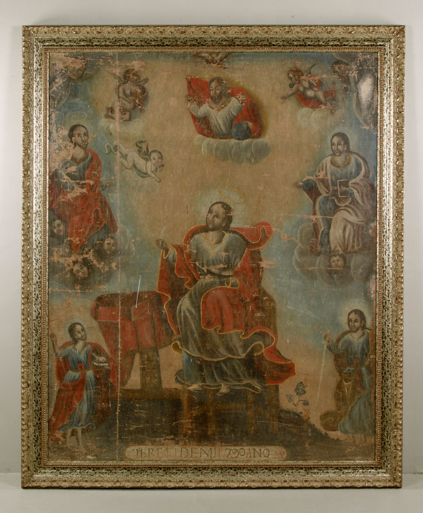18th C. Spanish School Religious Painting