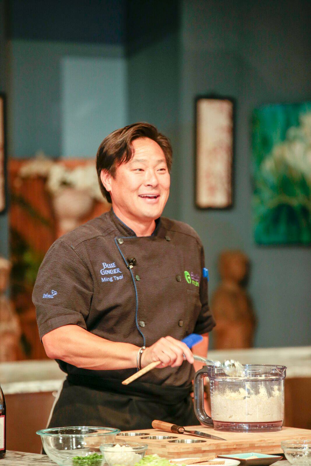 Chef Ming Tsai entertained Clarke guests with his culinary demonstration and quick wit.