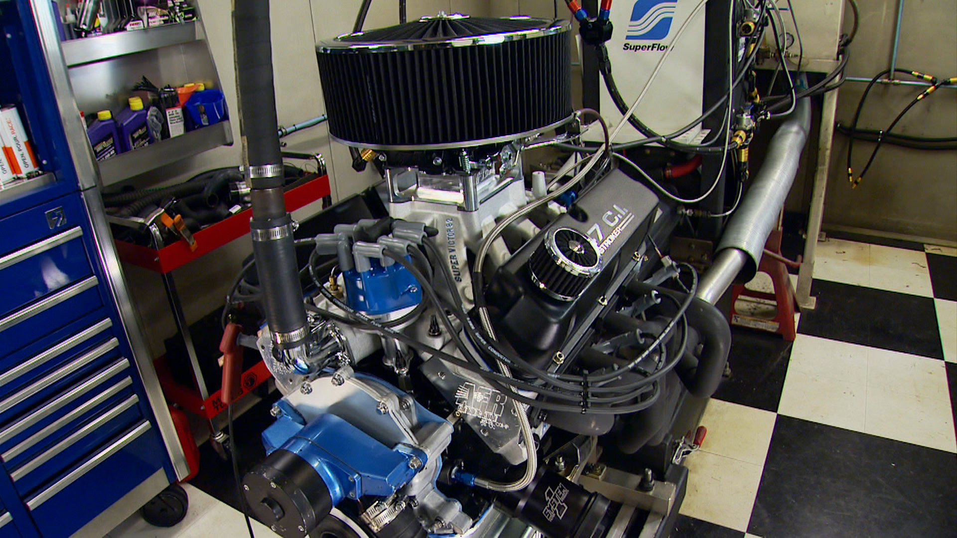 PowerNation TV Engine Power Black and Blue Stage 2 347 Ford