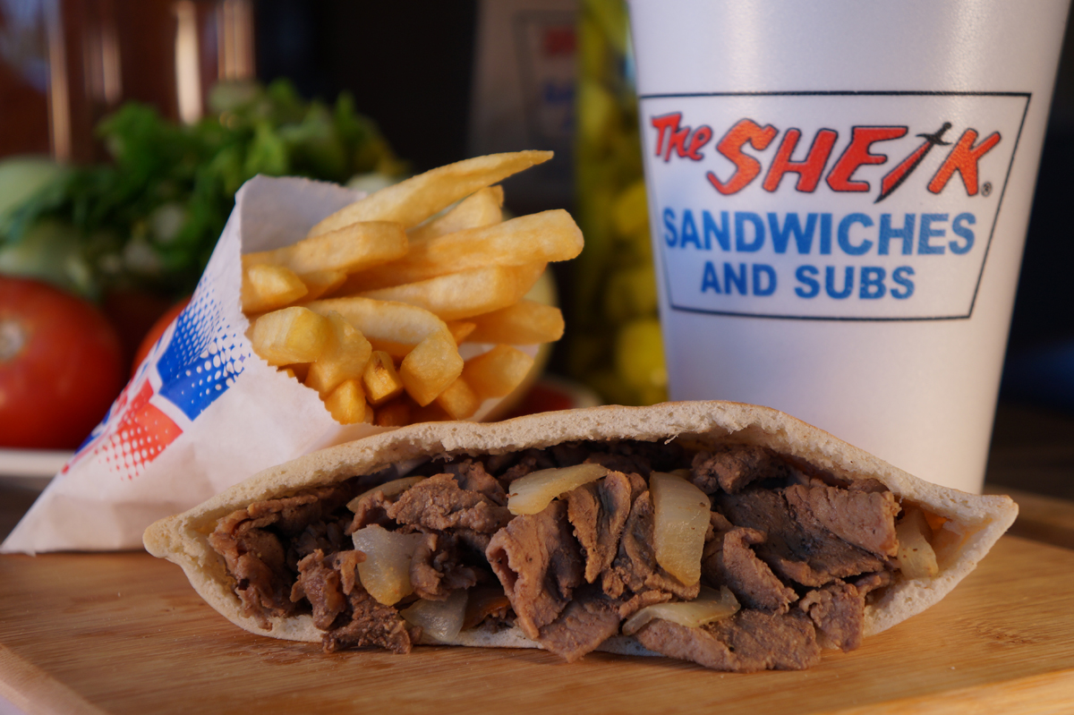 The Sheik Restaurant Franchise Steak in a Sack Combo