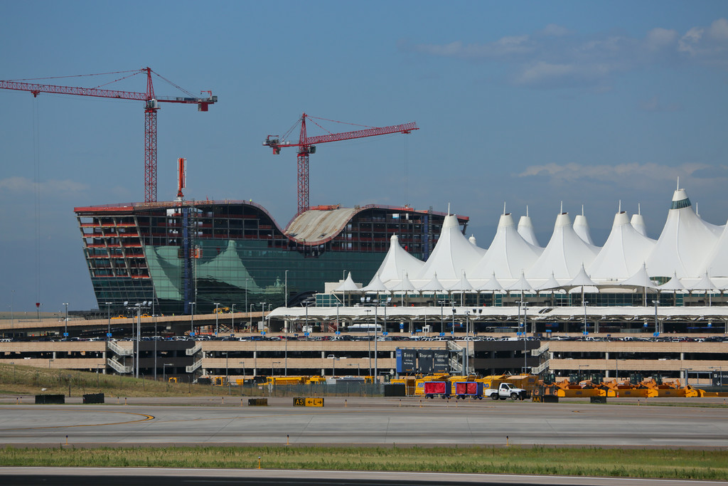 Westin Denver International Airport under construction and opening  November 19 will be just 35 minutes by rail from Denver
