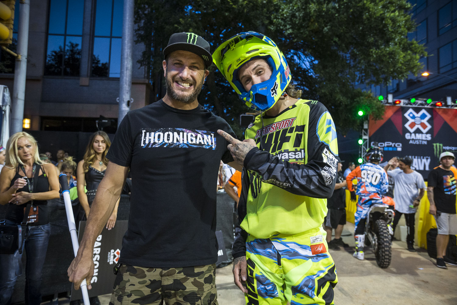 Monster Energy's Ken Block and Josh Hansen at Moto X Step Up | X Games Austin 2015