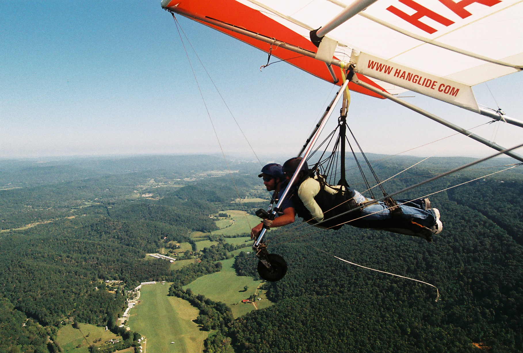 Hang gliding off of Lookout Mountain
