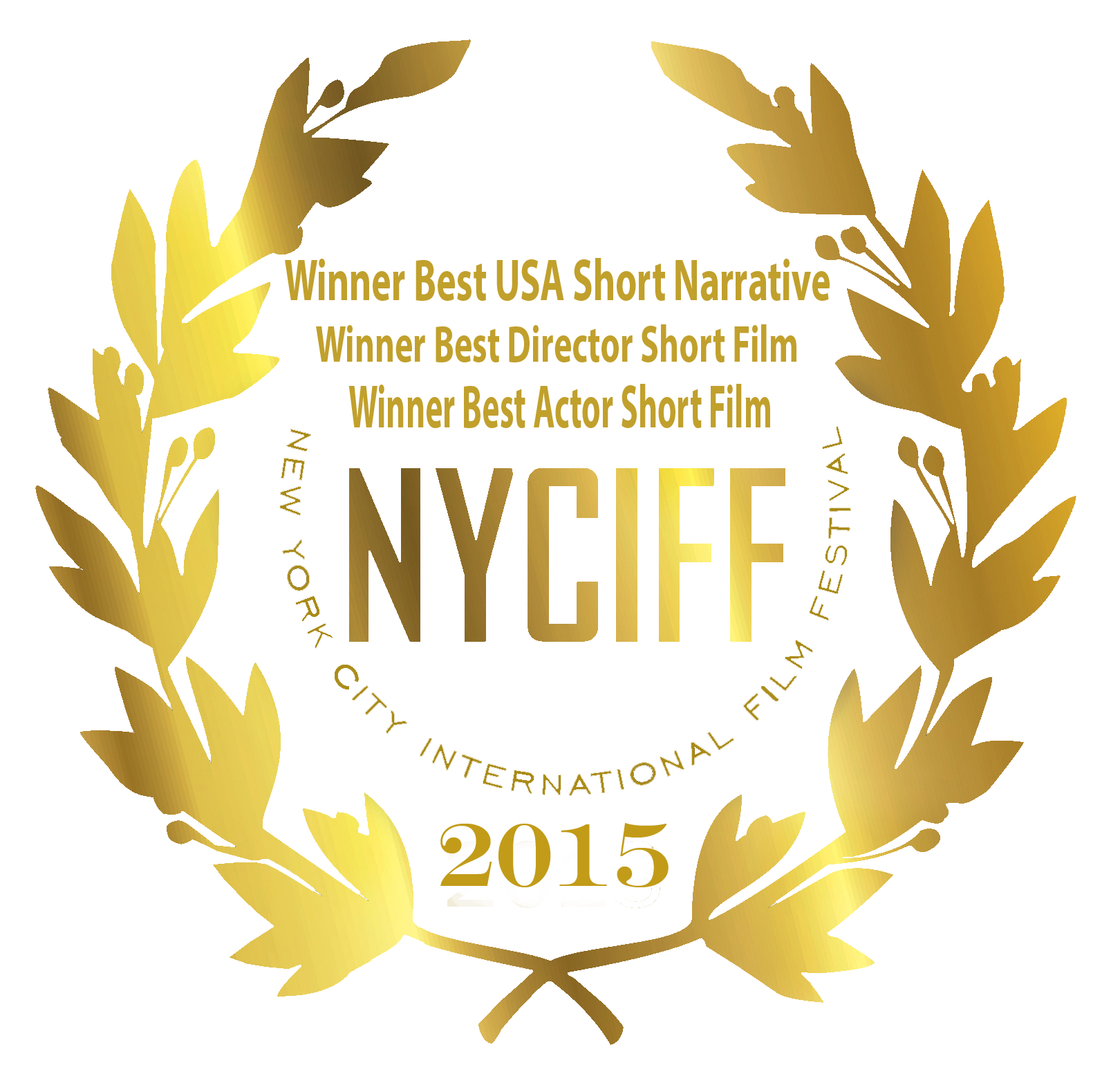 2015 NYCIFF Winner Best USA Short Film, Best Director and Best Lead Actor