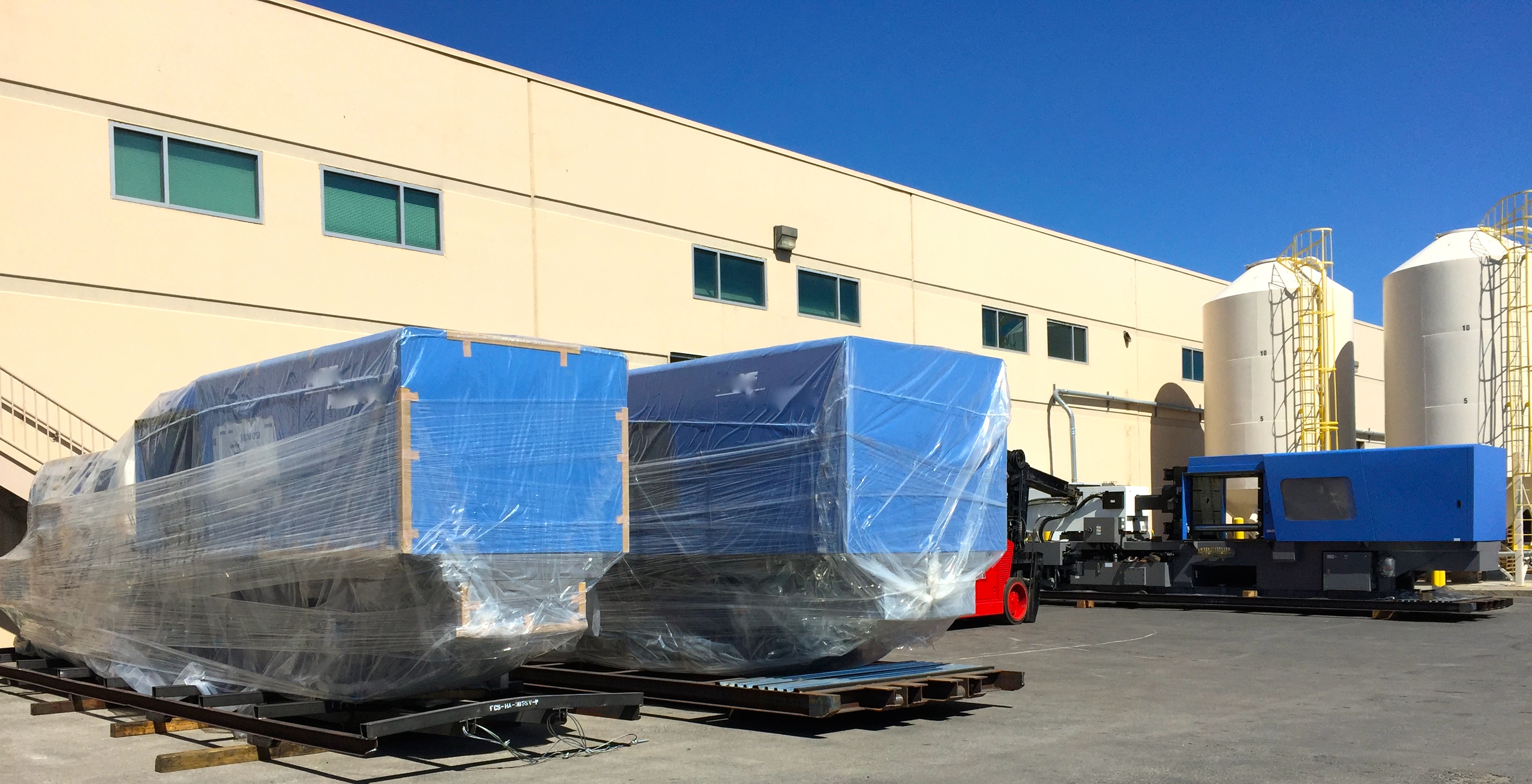 3 new additional state-of-the-art Injection presses ready for installation