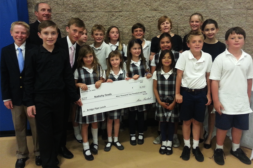 Student fundraisers at the Nativity School